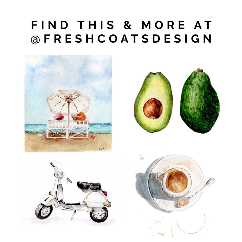 Print of ORIGINAL Watercolour Painting š„ Avocado - Picture 6 of 7